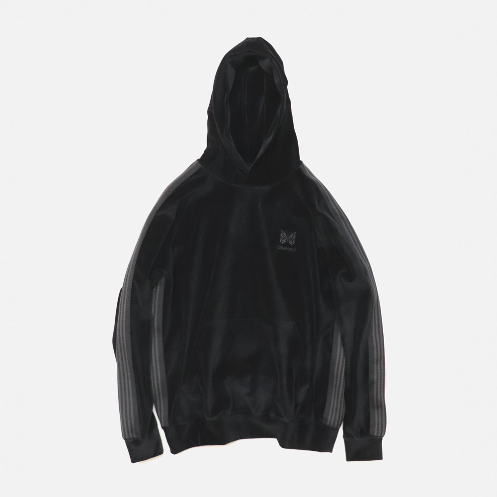 ND Velour Track Hoody   ( Black / Lt.Grey ) 