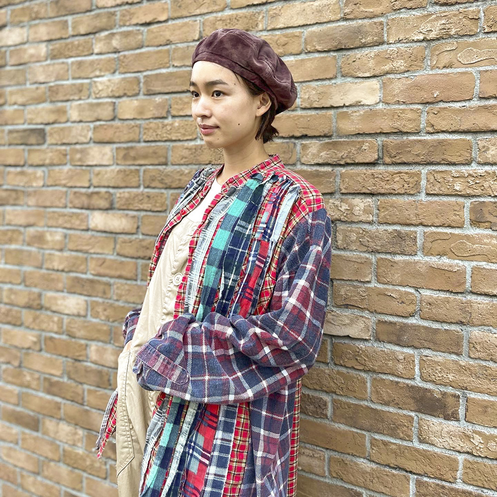 New Arrivals】〈Rebuild by Needles〉 別注 Nel Check Band Shirts