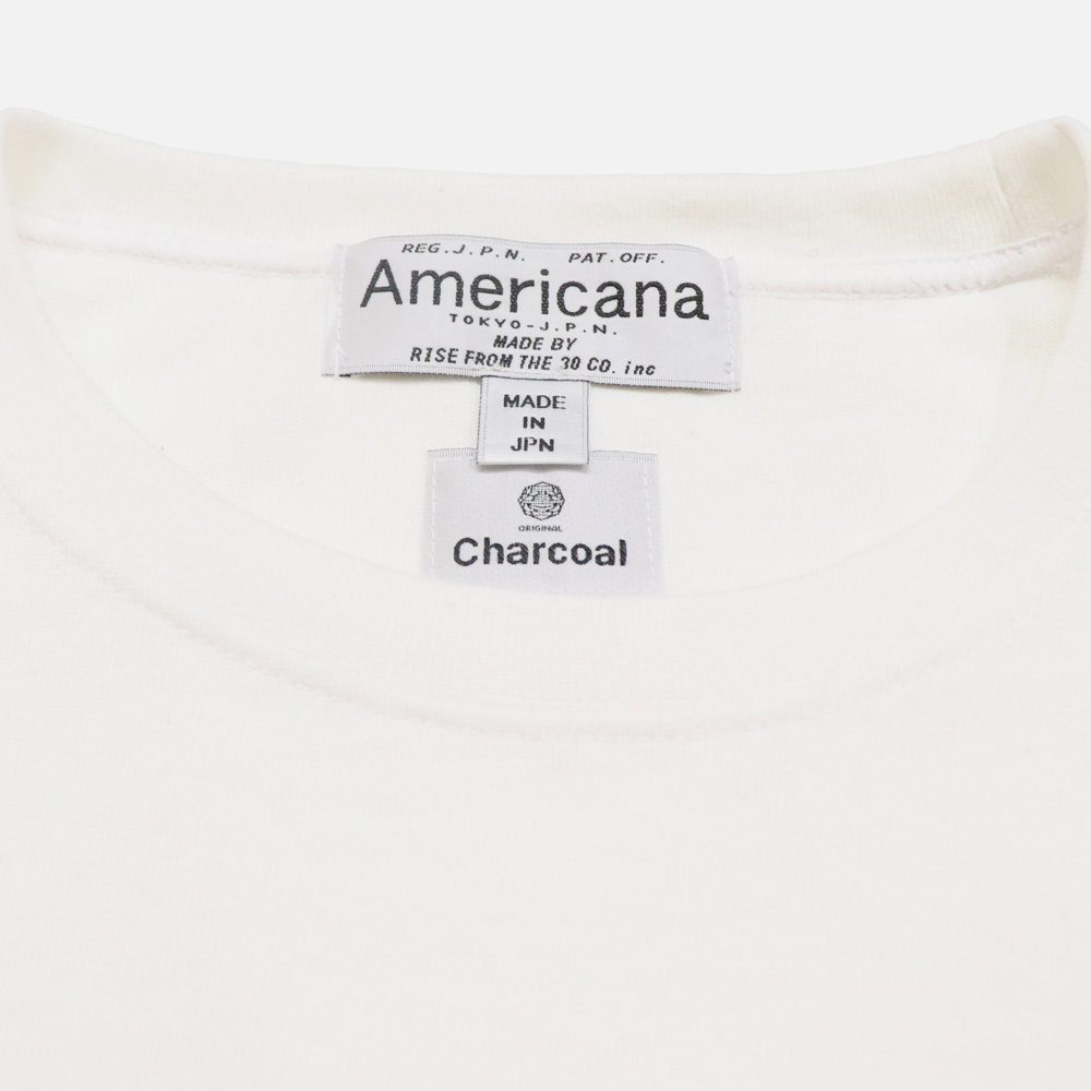 【New Arrivals】〈ORIGINAL Charcoal〉×〈Americana〉コラボレーション企画 Long Sleeve Pocket T