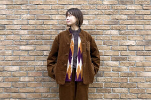 【Recommend】〈ORIGINAL Charcoal（オリジナル チャコール）〉Velour Argyle C/GN