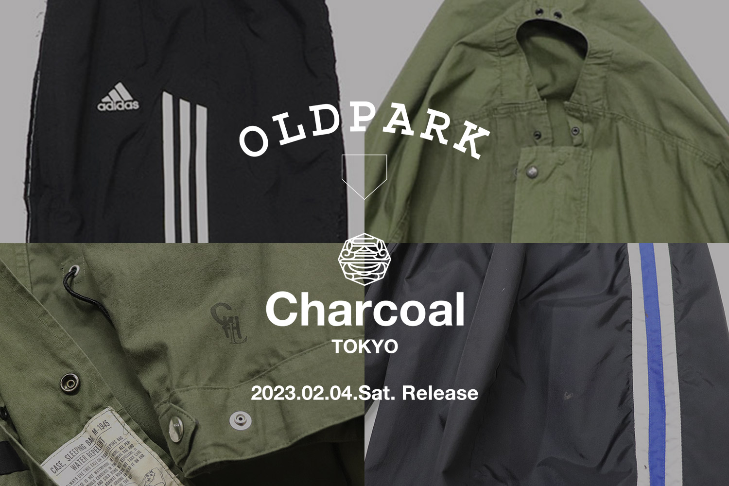 OLD PARK × Charcoal TOKYO Special Mods CoatおよびTrack Buggy Pant