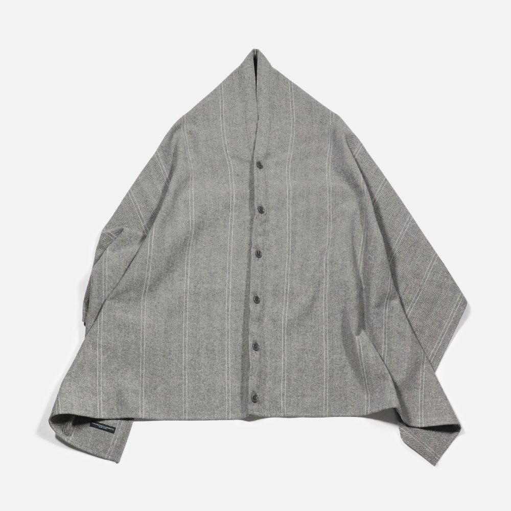 〈ENGINEERED GARMENTS（エンジニアド ガーメンツ）〉 Button Showl Wool Stripe