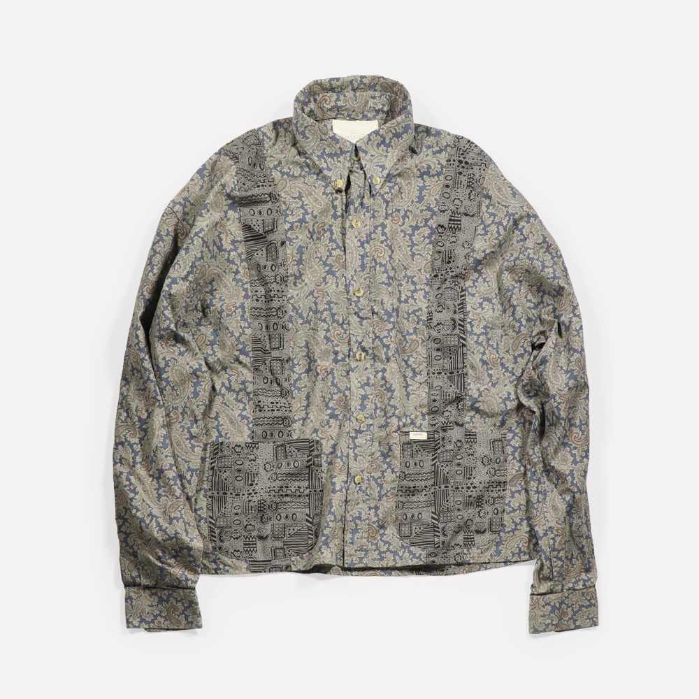 Bodocos（ボドコス） Wide B.D Shirt Jacket Print