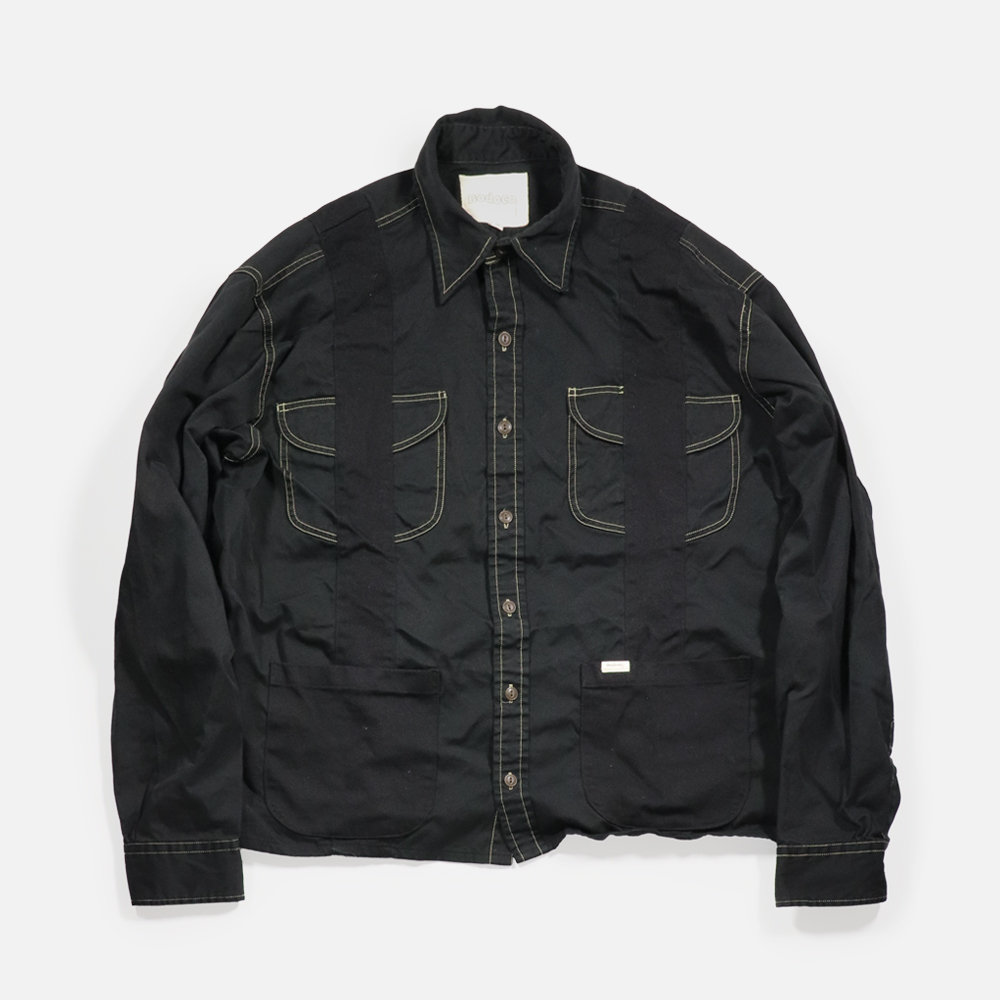 Bodocos（ボドコス） Wide B.D Shirt Jacket BLK