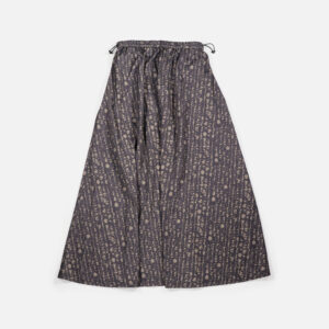ORIGINAL Charcoal 〈SHELTECH®（シェルテック）〉×〈 Bonjour Imprimer（ボンジュール アンプリメ）〉 Flared Skirt