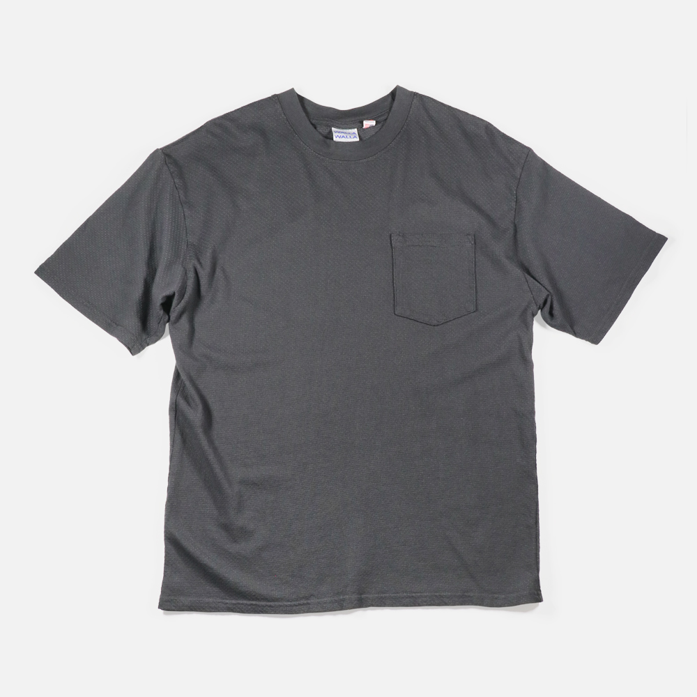 〈WALLA WALLA SPORT（ワラワラスポーツ〉 U.S. MADE BIRDSEYE MESH POCKET TEE